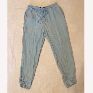 Thread & Supply Light Blue Chambray Joggers